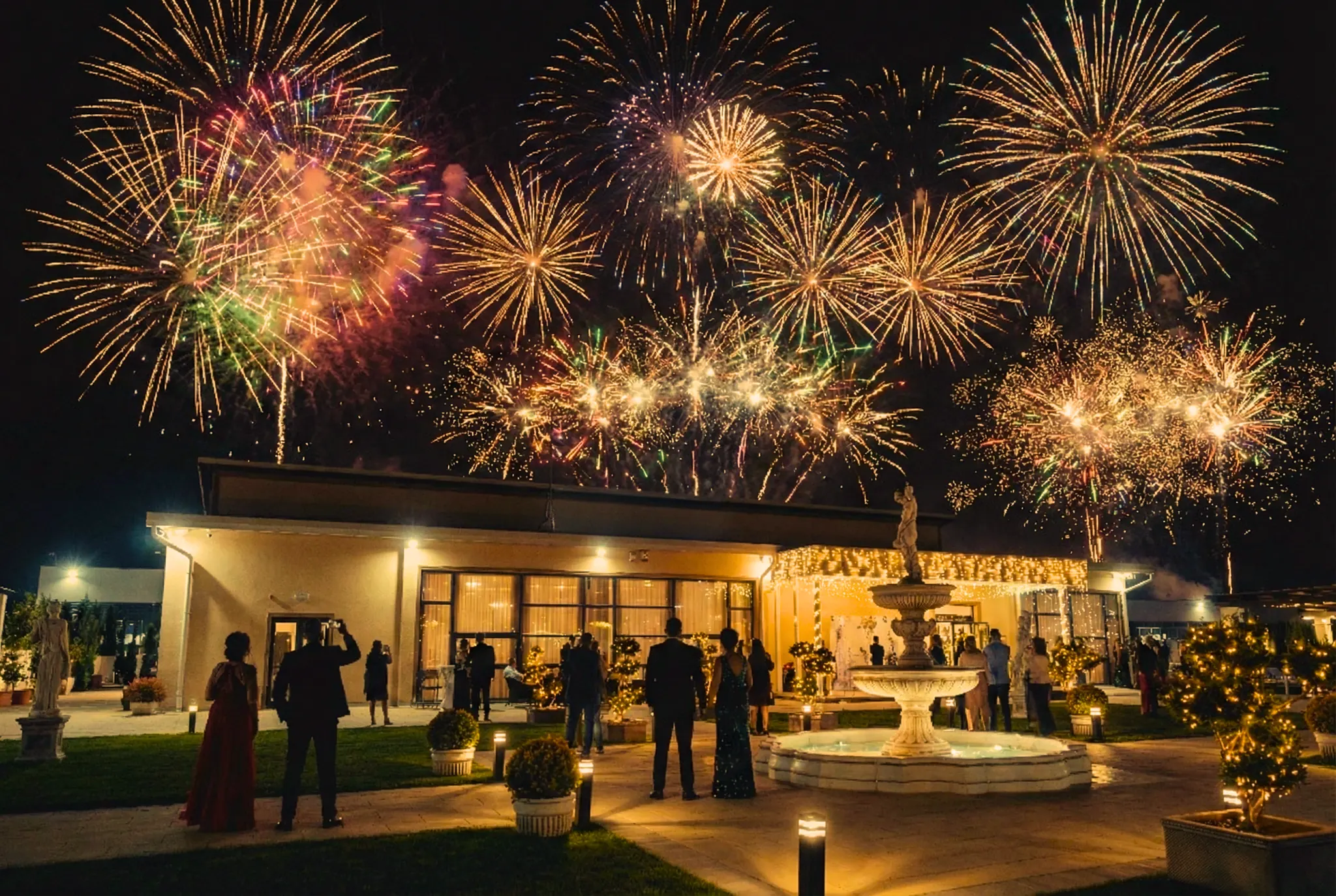 Spectacol de artificii deasupra Odissea Events Hall - Revelion Le Grand Reveillon 2027